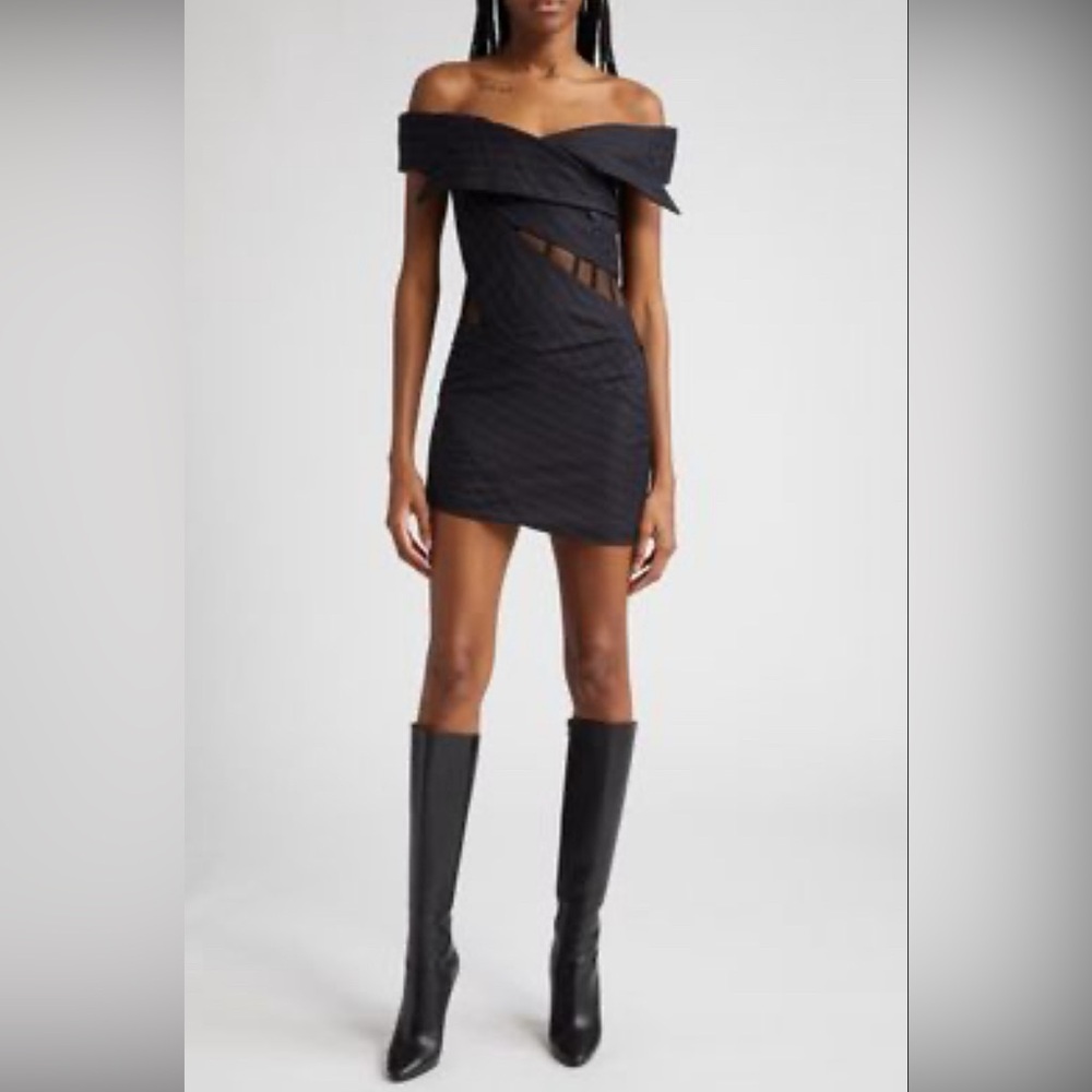 Monse Off the Shoulder Corset Detail Cocktail $2390 S Small 40 4